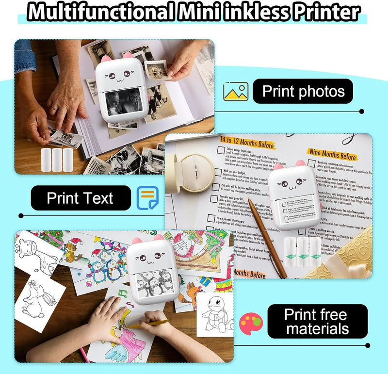 C9 Mini Bluetooth Inkless Pocket Printer