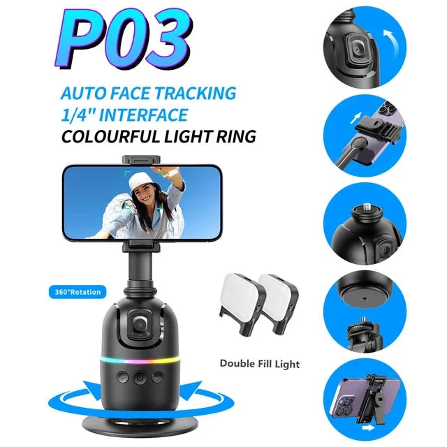 360° Rotating Selfie Stick & Gimbal Stabilizer