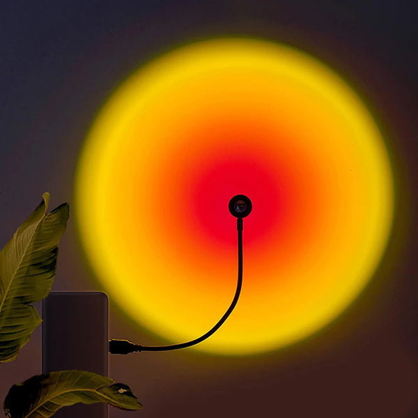 USB Sunset LED Rainbow Night Light Projector