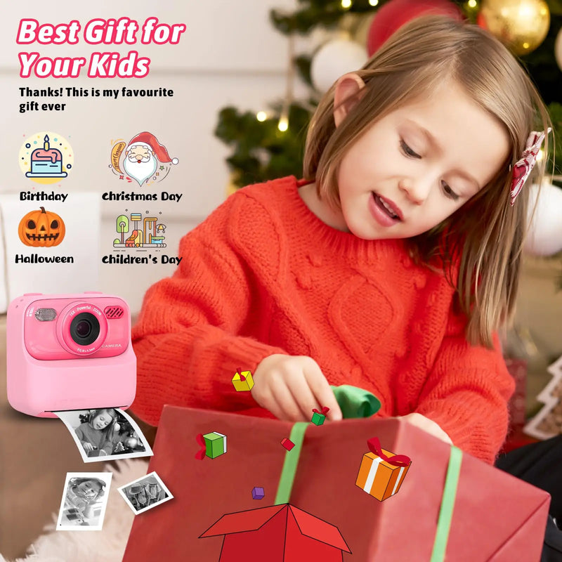 Kids Digital Camera 1080P HD with Selfie Lens & 32GB