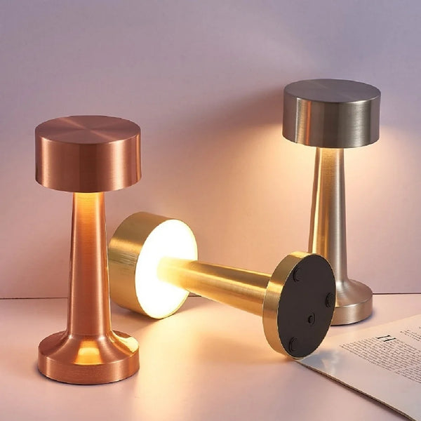 Touch LED Dumbbell Shape Rechargeable Desk Lamp