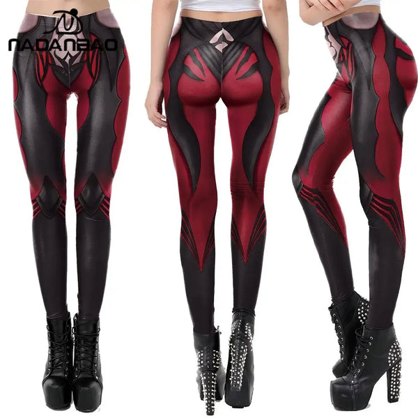 Gothic Anime Print Leggings