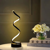 Spiral Dimmable LED Table Lamp