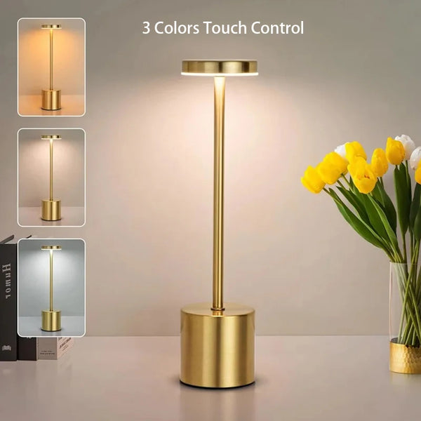 3-Color Adjustable Touch Sensor LED Table Lamp