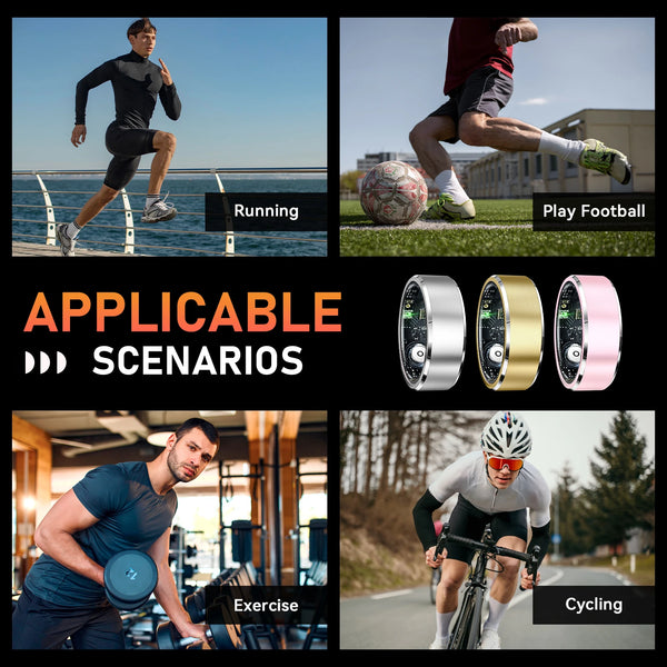 EIGIIS R5 Waterproof Smart Ring for Health & Fitness