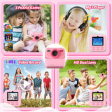 Kids Digital Camera 1080P HD with Selfie Lens & 32GB