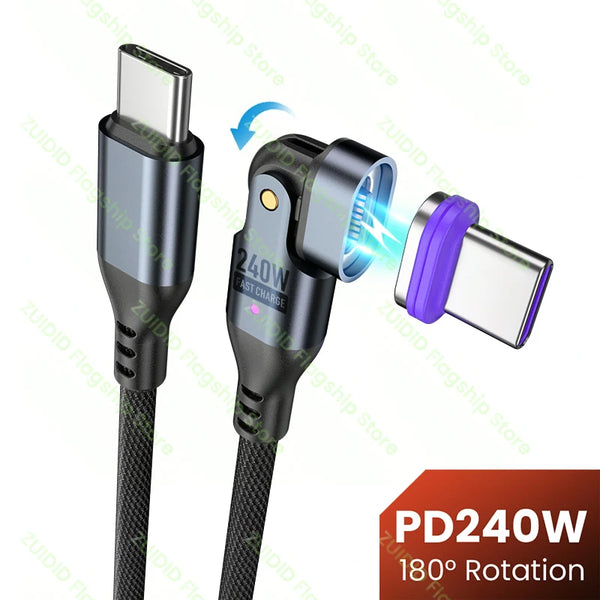 240W USB-C to Type-C Magnetic Charging Cable