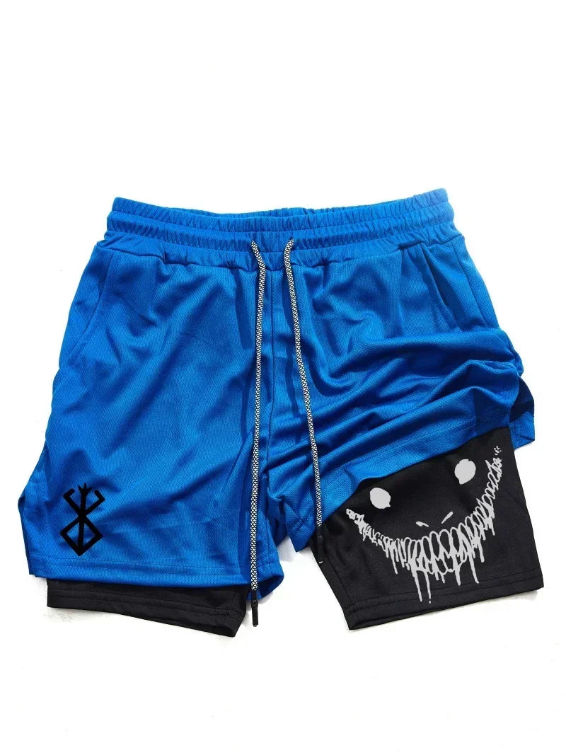 Men's 2-in-1 Quick-Dry Sports Shorts